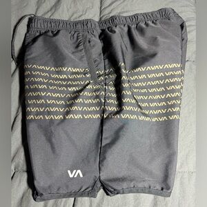 RVCA Large Black & Gold Shorts